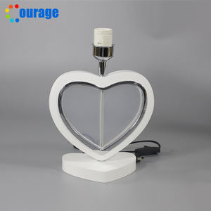 <span class=keywords><strong>Foto</strong></span> privada <span class=keywords><strong>personalizada</strong></span> sublimación Corazón en blanco lámpara de escritorio marco de fotos lámpara en blanco para la sublimación - Product Image 4