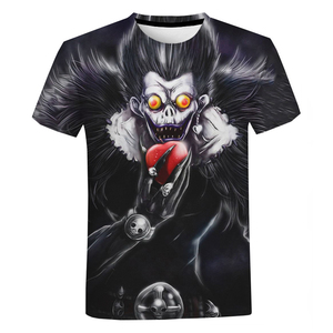 New Fashion Horror Anime <span class=keywords><strong>Death</strong></span> <span class=keywords><strong>Note</strong></span> camicia stampata in 3D per uomo moda estiva Cool top camicia Casual con stampa 3D da uomo - Product Image 6