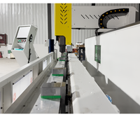 Machine de fabrication de fenêtres et portes en aluminium/PVC/UPVC CNC certifiée CE OUWO 2026 4200MM avec magazine d'outils pour usine de murs-rideaux