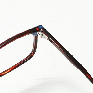Gafas Rectangulares de Montura Completa, Color Rojo y Azul Sólido, Anti-Luz Azul, Unisex, para Adultos, Uso Diario, Monturas para Corrección de la Visión - Product Image 4
