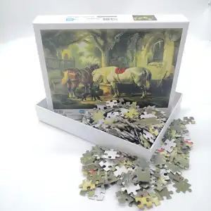 Nouvelle mode de haute qualité Puzzle 3D Jigsaw Puzzle personnalisé 100 pièces Puzzles 10000 pièces