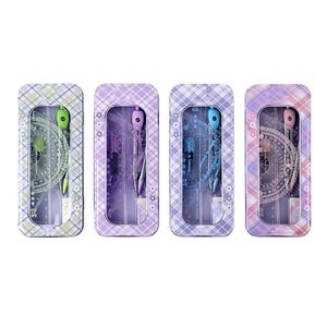 Juego de Papelería de Geometría Matemática Multifuncional de 7 Piezas con Caja de Almacenamiento, Regla y Compás de Metal para Estudiantes - Product Image 6