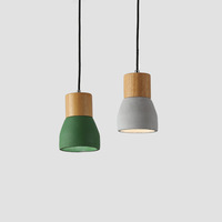 Lampe décorative de lumière pendante en béton gris coloré de vente chaude avec la taille réglable