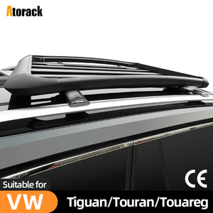 Barres <span class=keywords><strong>de</strong></span> <span class=keywords><strong>toit</strong></span> en aluminium pour VW <span class=keywords><strong>Touran</strong></span>/Tiguan, Cross Polo/Santana GTS, Touareg/Sharan – Porte-bagages à profil bas - Product Image 1
