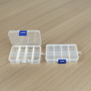 Transparent PP Plastic <b>Storage</b> <b>Box</b> 8 Compartments Detachable For Jewelry Parts Samples <b>Small</b> Items Organization - Product Image 5