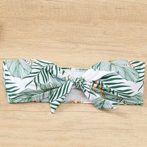 2023 Ensemble de bikini de créateur de luxe OEM, style bandage, couleur unie, col en V, pour femmes matures, avec string extrême et logo personnalisé - Product Image 3