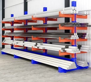 Estantería Cantilever de Acero de Una Sola Cara Nuoteng, Unidad de Almacenamiento Galvanizada con Recubrimiento Electrostático en Polvo, Instalación Enchufable - Product Image 2