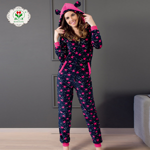 Venta al por mayor <span class=keywords><strong>Kigurumi</strong></span> franela de dibujos animados <span class=keywords><strong>pijama</strong></span> onesie unicornio ropa para las mujeres - Product Image 6