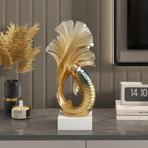 ห้องรับแขก<span class=keywords><strong>ปลา</strong></span>คาร์พปลา<span class=keywords><strong>ครา</strong></span><span class=keywords><strong>ฟ</strong></span>สไตล์จีนงานฝีมือเรซิ่นสำหรับตกแต่งบ้าน - Product Image 1