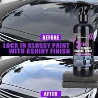 Recubrimiento Nano Cerámico Líquido para Coche 3 en 1 Capa Hidrofóbica de Nano Cristal Agente de Pulido para Pintura Abrillantador de Coche Nano Recubrimientos