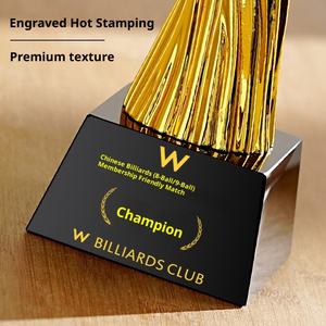Trofeo de Billar y Snooker Global 2025, Bola 8, Incrustaciones de Cristal de Resina con Logotipo del Evento Grabado con Láser <span class=keywords><strong>para</strong></span> Torneos de Clase Mundial - Product Image 5