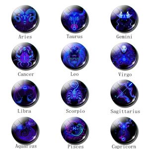 Porte-clés lumineux en cristal à 12 constellations, pendentif boule de verre, porte-clés du zodiaque, cadeau d'anniversaire pour hommes et femmes - Product Image 4