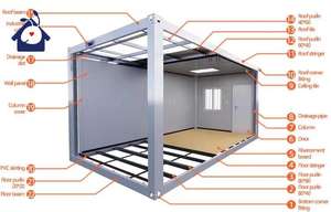 Assembler des maisons de salon détachables en conteneur Maison en conteneur préfabriquée moderne de 20 pieds à vendre Maisons modulaires - Product Image 4