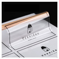 Étiquettes adhésives personnalisées, imperméables, durables, transparentes, couleur or de luxe, autocollants à chaud pour l'emballage