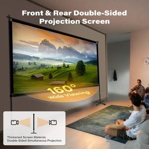 Pantalla de Proyección Portátil Plegable de Alta Calidad con Marco en X, 100 Pulgadas, Manual, para Cine en Casa - Product Image 3