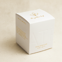 Boîte à fermeture automatique en carton ivoire premium, gaufrée mate, pour boîte de lotion corporelle au collagène