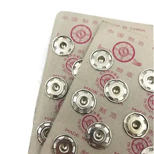 Best Sale Metal Press Stud Double Snap Button Stainless Steel Lion Iron Silver Size 00# 0# Clothing Press Studs Supplier