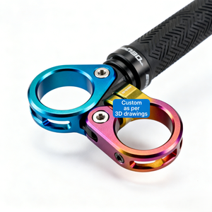 Support d'extension de guidon de vélo en fibre de carbone léger et haute résistance CNC personnalisé, support de compteur de vitesse, GPS, support de téléphone - Product Image 1