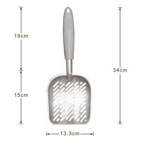키티 메탈 스쿠퍼 스테인레스 스틸 메탈 롱 핸들 알루미늄 깊은 삽 팔라 파라 아레나 파라 가토스 - Product Image 6