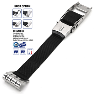 Correa <span class=keywords><strong>de</strong></span> correa <span class=keywords><strong>de</strong></span> PP negra <span class=keywords><strong>de</strong></span> 0,7 m, correa <span class=keywords><strong>de</strong></span> amarre <span class=keywords><strong>de</strong></span> carga <span class=keywords><strong>para</strong></span> cortina lateral con hebilla central <span class=keywords><strong>para</strong></span> camión - Product Image 1