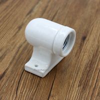 Douille de lampe murale en porcelaine E27 250V à vis, support d'ampoule certifié CE