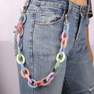 Trendy Colored Resin Waist <b>Chain</b> For <b>Jeans</b> Casual Fashion Body <b>Chain</b> Accessory - Product Image 1