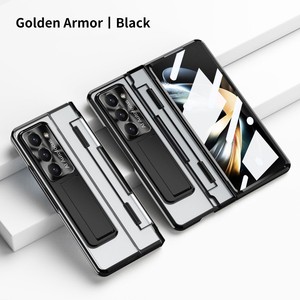 Béquille de couverture de luxe pliante magnétique de haute qualité <span class=keywords><strong>pour</strong></span> Samsung <span class=keywords><strong>Galaxy</strong></span> <span class=keywords><strong>Z</strong></span> <span class=keywords><strong>Fold</strong></span> <span class=keywords><strong>3</strong></span> 4 5 6 <span class=keywords><strong>coque</strong></span> de placage transparente <span class=keywords><strong>pour</strong></span> hommes - Product Image 6