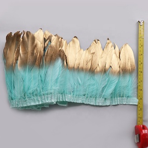Bán buôn 15-20cm Lông Ngỗng Vàng nhuộm mô hình phun sơn cho quần áo lễ hội biểu diễn - Product Image 5