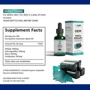 Gotas Líquidas de Shilajit MACA de Primera Calidad, Suplementos Energéticos, Antioxidantes y de Apoyo Inmunológico, Fabricación Profesional Directa - Product Image 2
