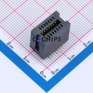 HEV14LP03BK Gold Finger Connector SMD,P=1.27mm Connector ( Connector Type: EDGE SLOT )( Pitch: 1.27mm )( Total PIN Count: 14P ) - Product Image 1