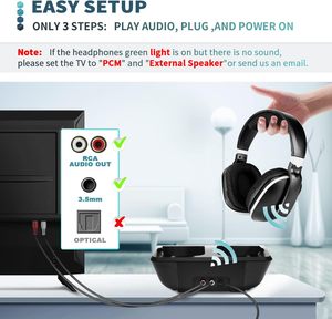 Tai nghe không dây kỹ thuật số bán buôn nhà máy Trung Quốc <span class=keywords><strong>2025</strong></span>, kiểu chụp tai và đeo tai, dùng xem TV - Product Image 5