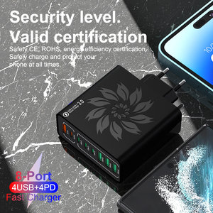 150W USB multi-ports charge rapide PD adaptateur mural pour téléphone portable 8 ports 4A + 4C Compatible iPhone16 15 14 Pro pour Xiaomi pour Samsun - Product Image 5
