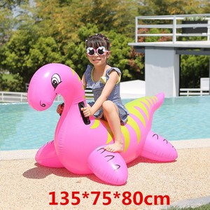 Flotador inflable de la piscina del dinosaurio del PVC duradero rosa/verde del verano al por mayor para los niños para las fiestas del agua - Product Image 2