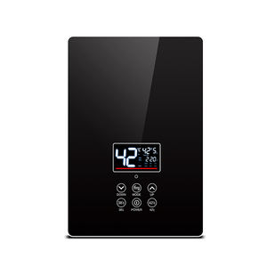 Calentador de agua eléctrico negro montado en la pared con núcleo de alta eficiencia de acero inoxidable de 6KW, modelo de calentamiento rápido de Hotel - Product Image 4