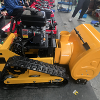 Robot souffleur de neige électrique télécommandé, balayeuse de neige sur chenilles autonome à batterie, marque MY pour les municipalités