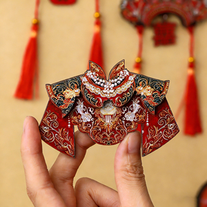 Imán de Refrigerador con Diseño de Corona de Fénix de la Ópera de Pekín, Estilo Chino, Recuerdo Cultural, Venta al Por Mayor - Product Image 3