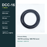 Tuyau de refroidissement liquide pour serveur YUTE DCC-16 EPDM, diamètre intérieur 1 pouce, 150 PSI, UL94 V-0, pour centre de données, refroidissement de moules, flexible, découpable