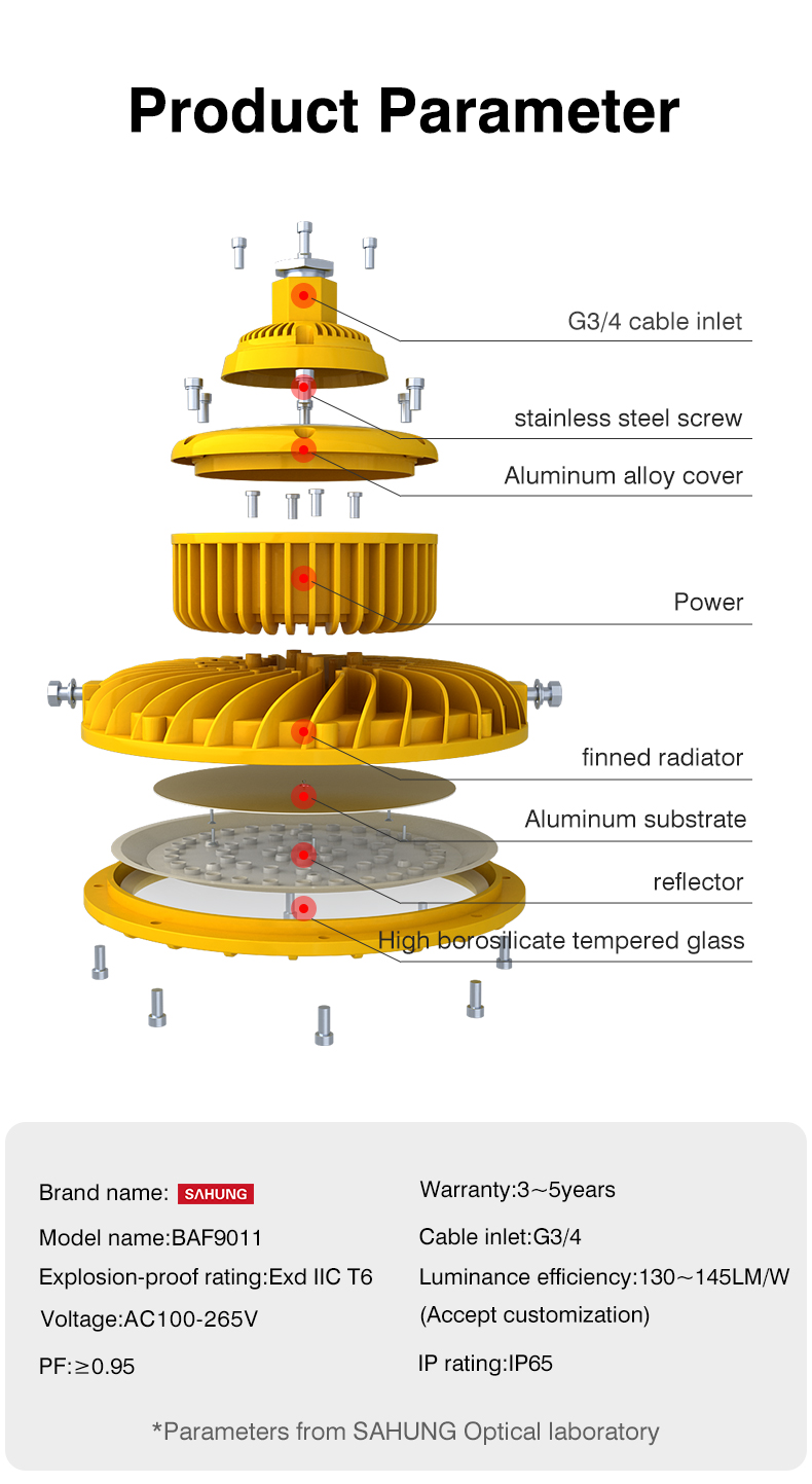 outdoor 30W 150W 200W Special design hot selling Atex 40w led warehouse explosion proof led light