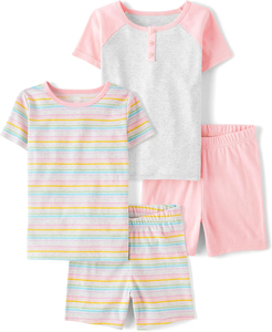 Set di pigiami da notte per bambini 2025 prezzo basso all'ingrosso <span class=keywords><strong>pigiama</strong></span> <span class=keywords><strong>con</strong></span> stampa <span class=keywords><strong>unicorno</strong></span> di alta qualità Set di pigiami di moda estiva in due pezzi - Product Image 4