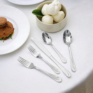 Ustensiles <span class=keywords><strong>en</strong></span> acier inoxydable de haute qualité Design baroque Repas élégants Finition miroir Cuisines minimalistes Restaurants Sans danger pour les aliments - Product Image 6