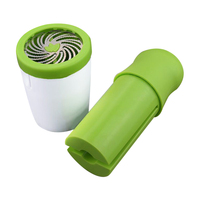 Groothandel Kruidenmolen Herbruikbare Grinder Plastic Kruid Draagbare Mini Groene Kruidenmolen Voor Keukenaccessoires Gereedschap