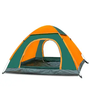 Hot sale single layer OEM Cheap Tents Oxford Cloth Automatic Waterproof Outdoor pop up Camping Tent