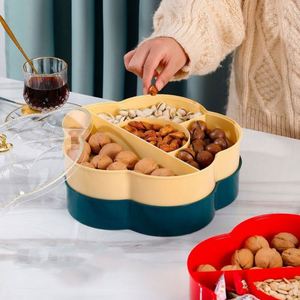 Nouvelle assiette à fruits secs scandinave Elk, vente en gros, boîte à fruits secs à double compartiment pour la maison, plateau à collation avec couvercle - Product Image 3