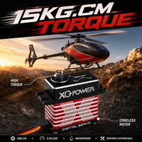 Moteur servo tout métal haute vitesse XQ-POWER XQ-S8215D 15KG sans noyau étanche boîtier aluminium 0.07s 8.4V HV OEM ODM