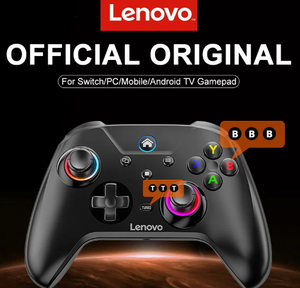 Manette de jeu sans fil Lenovo S02 avec joystick précis et boutons de déclenchement sensibles pour une utilisation fluide et une faible latence - Product Image 2