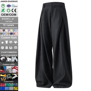 <span class=keywords><strong>Pantaloni</strong></span> Larghi <span class=keywords><strong>Plissettati</strong></span> Vintage, <span class=keywords><strong>Pantaloni</strong></span> Dritti Casual da <span class=keywords><strong>Uomo</strong></span>, <span class=keywords><strong>Pantaloni</strong></span> Sportivi Anti-Pilling, Anti-Piega, Traspiranti e Comodi - Product Image 1