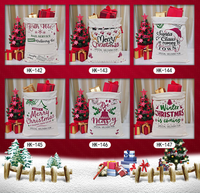 Grand sac en toile pour Père Noël, sac cadeau de Noël avec cordon de serrage, sac de rangement réutilisable pour cadeaux de Noël, sac d'emballage personnalisé