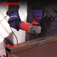 Meuleuse d'angle WORKPRO 750W 125mm à vitesse variable 0-11000 tr/min, broche M14, 220V avec poignée auxiliaire