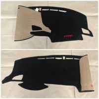 Housse de protection antidérapante pour tableau de bord de voiture pour Honda Civic 2016-2019, accessoires décoratifs pour tableau de bord automobile, tapis de tableau de bord