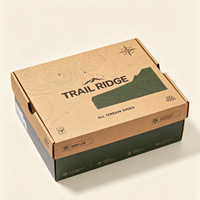 Échantillon gratuit de boîte postale en carton ondulé pliée sur mesure, impression personnalisée du logo de la marque, emballage en carton, boîte d'expédition